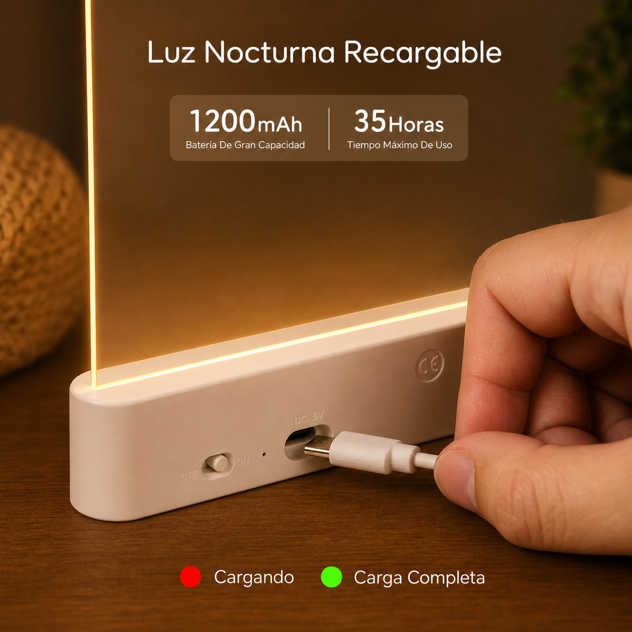 Luz de Lectura Nocturna LED